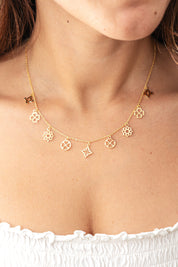 Collier 925 Silber vergoldet Anhänger klein