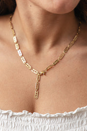 Collier 925 Silber vergoldet Kette Y-Kette Herzen