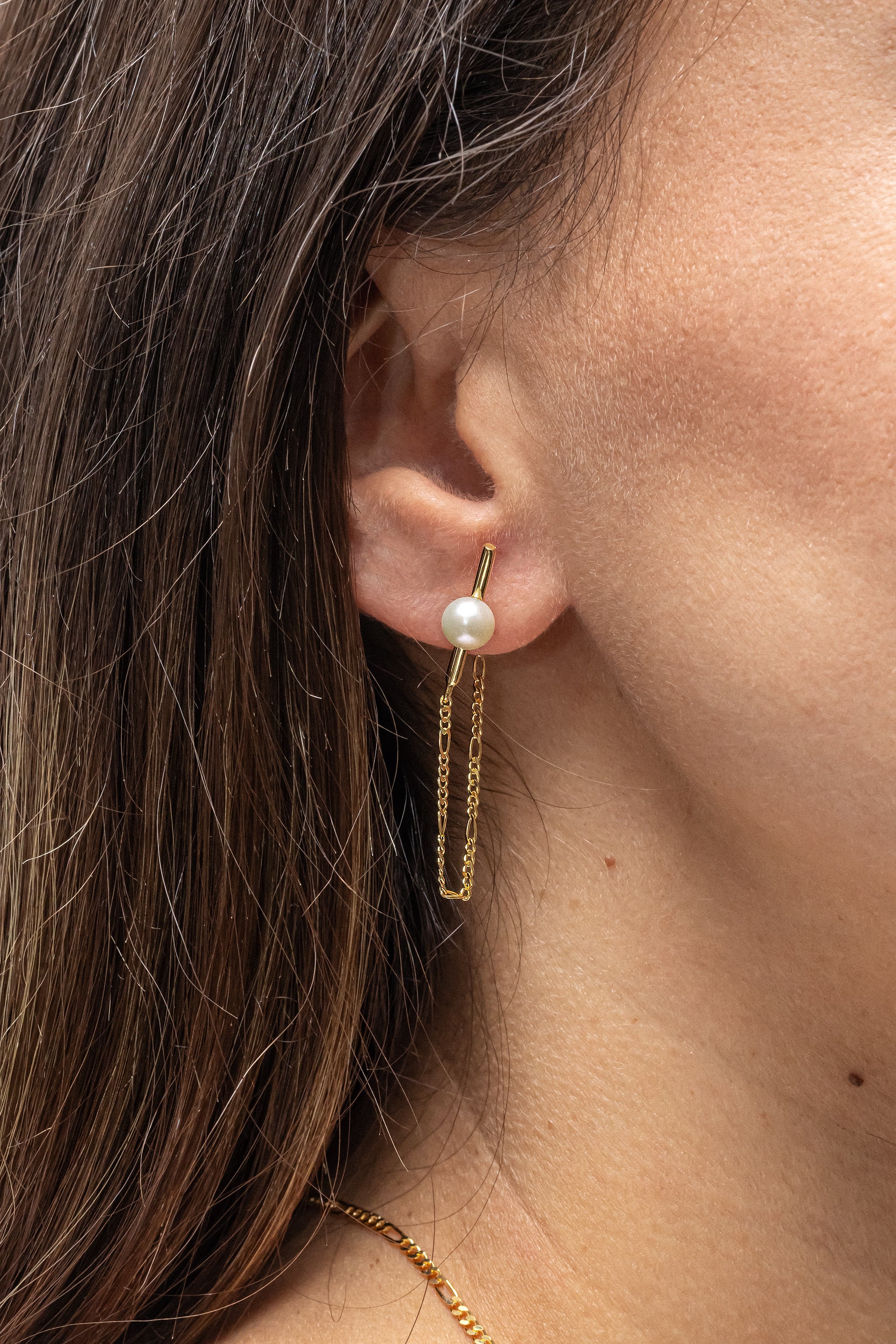 Ohrhänger 925/- Sterling Silber vergoldet Perlen