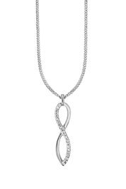 Anhänger mit Kette 925/- Sterling Silber rhodiniert Topas