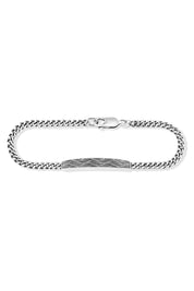 Armband 925/- Sterling Silber oxidiert Wellen 21cm