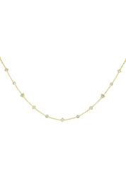 Halskette Choker 925 Silber vergoldet mit Zirkonia