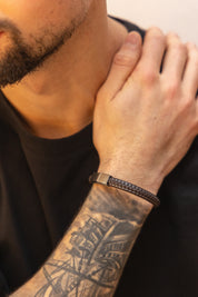 Armband Lederarmband braun 21cm mit Verlängerung