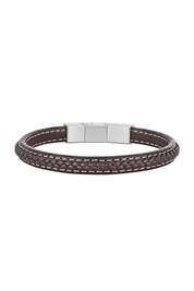 Armband Lederarmband braun 21cm mit Verlängerung
