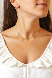 Halskette  925 Silber vergoldet mit Zirkonia