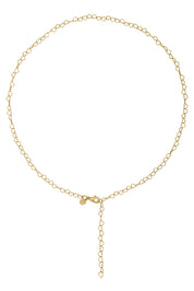 Collier 925 Silber vergoldet Herzchenkette Y-Kette