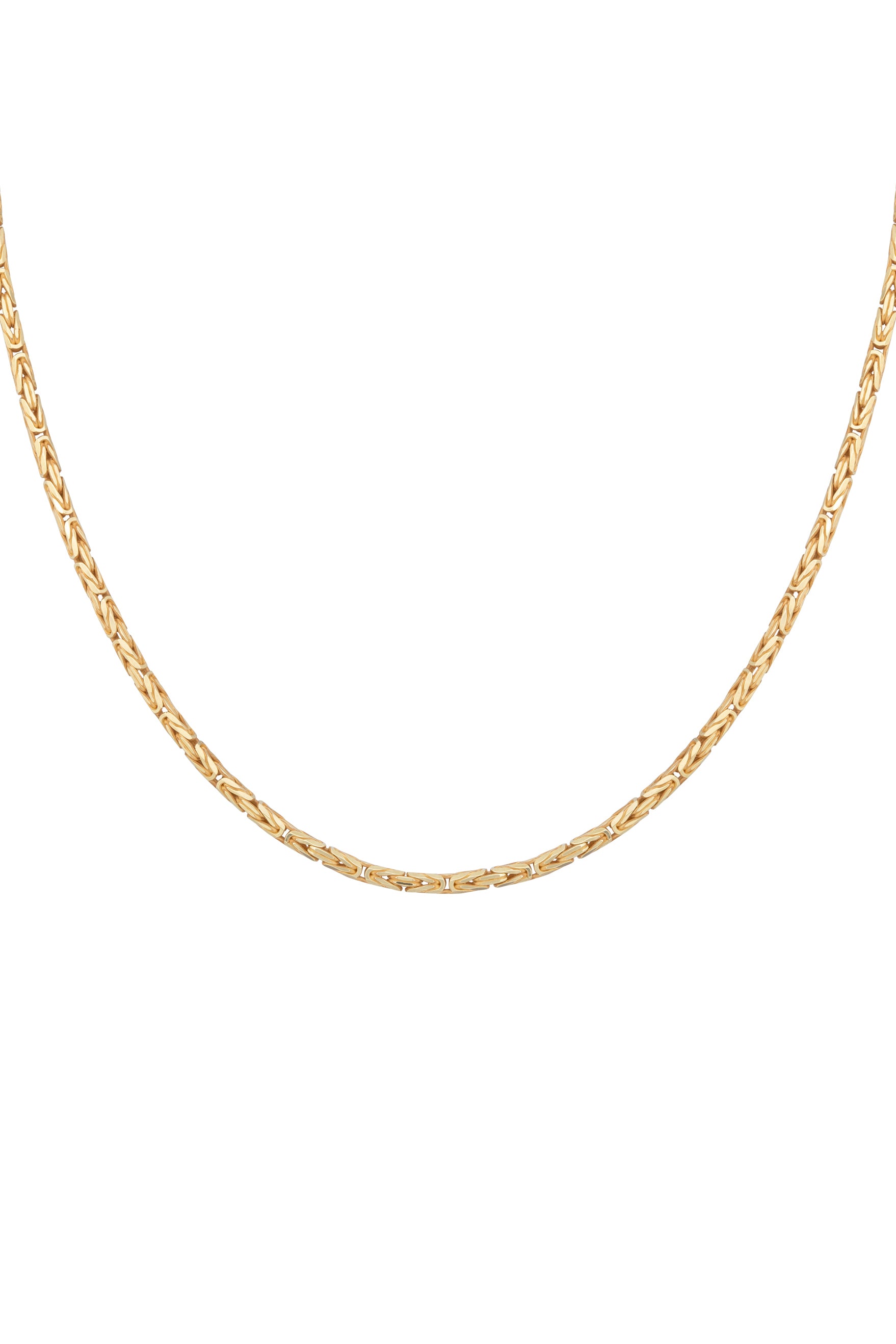 Collier 925 Silber vergoldet Königskette diamantiert