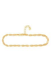 Fußkette 925 Silber vergoldet