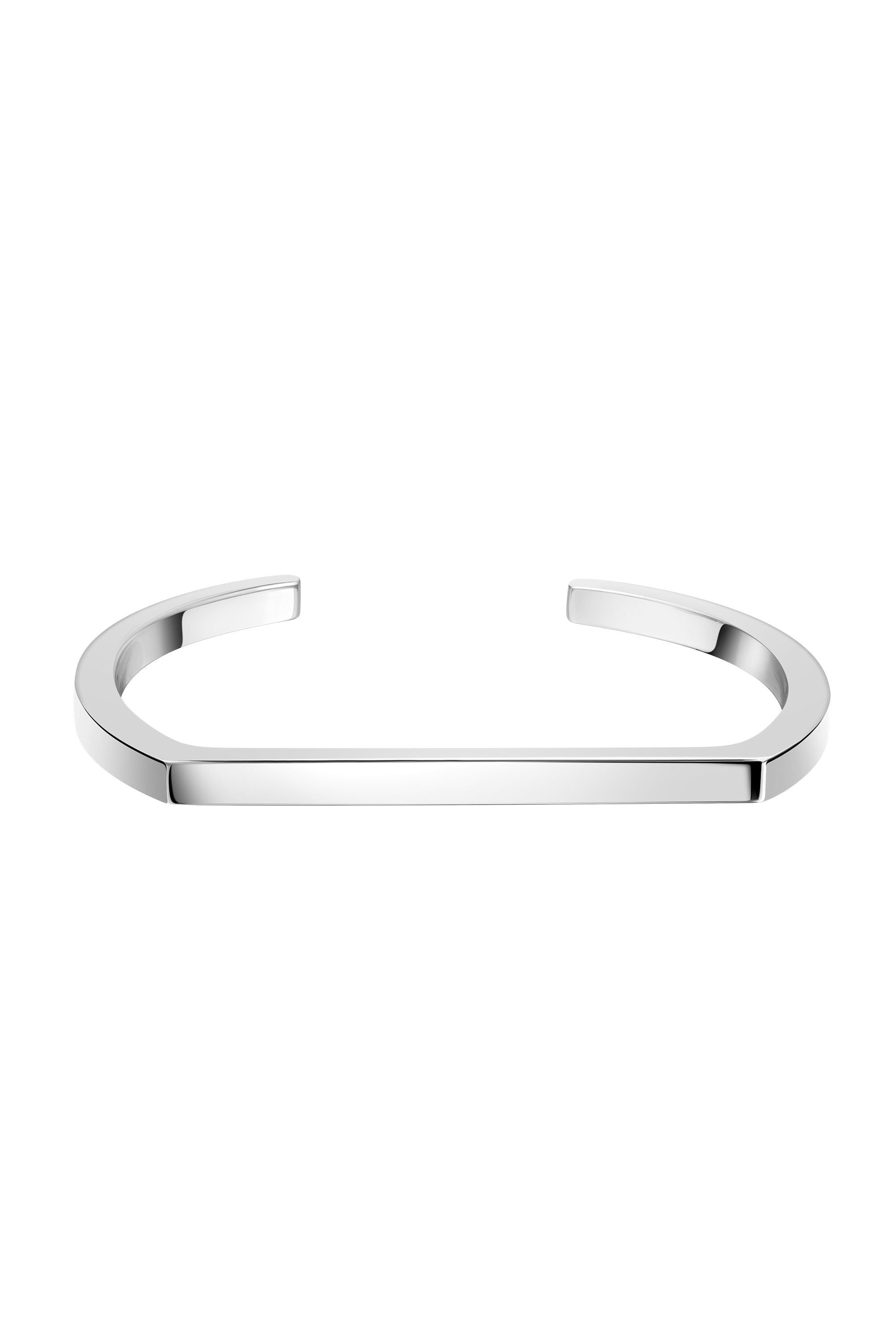 Armreif 925 Sterling Silber rhodiniert edged