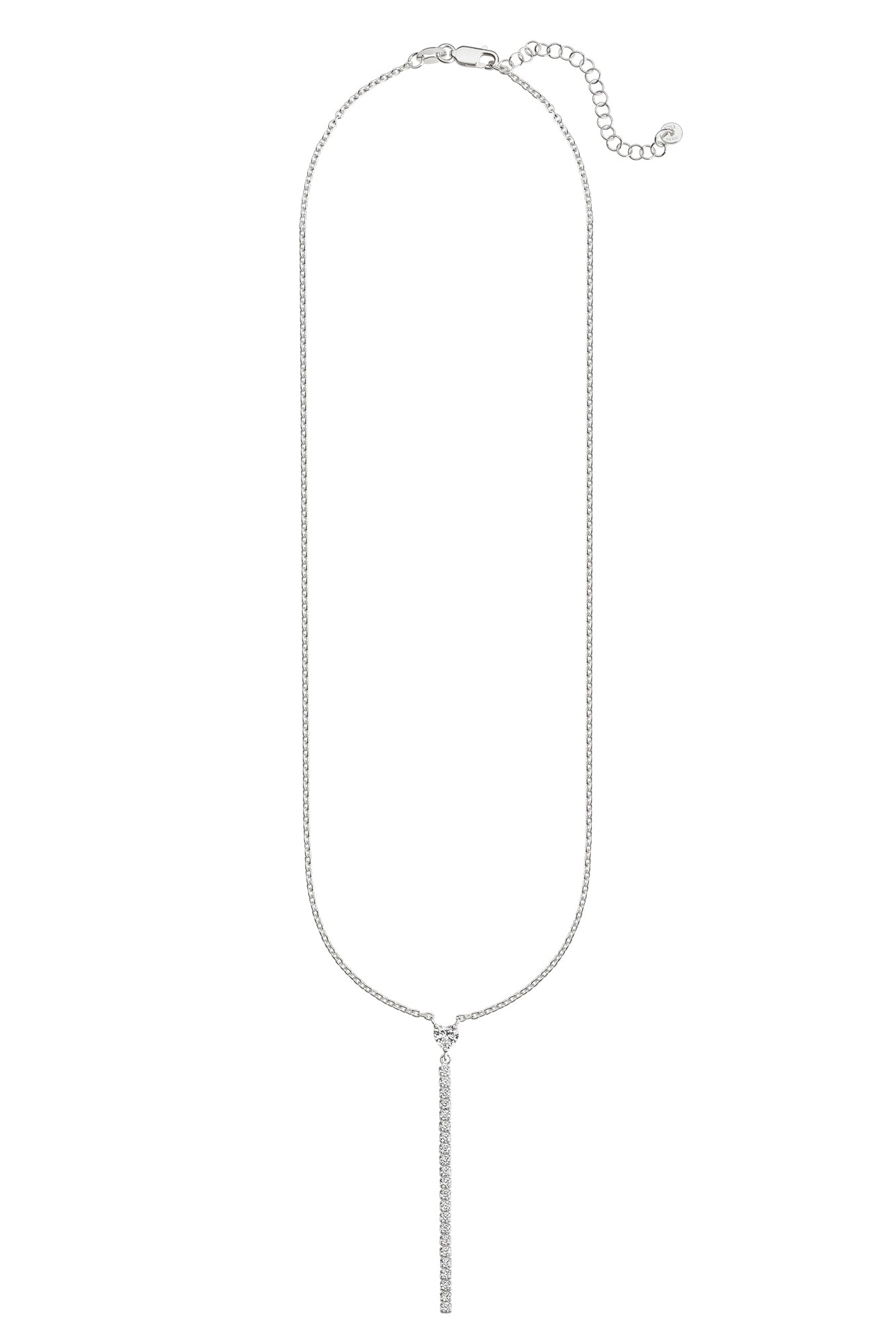 Halskette 925 Sterling Silber rhodiniert Zirkonia Herz