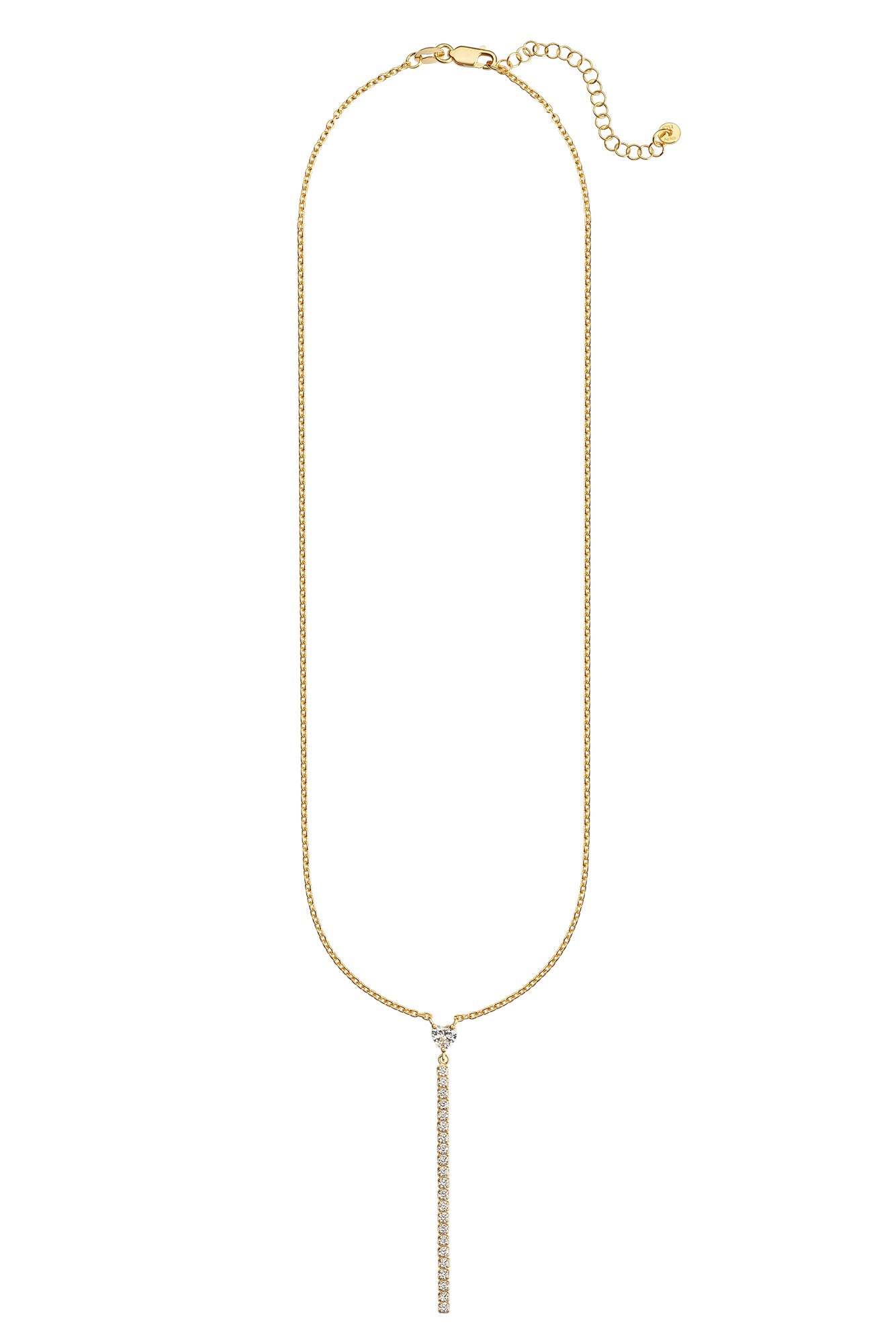 Halskette 925 Sterling Silber vergoldet Zirkonia Herz