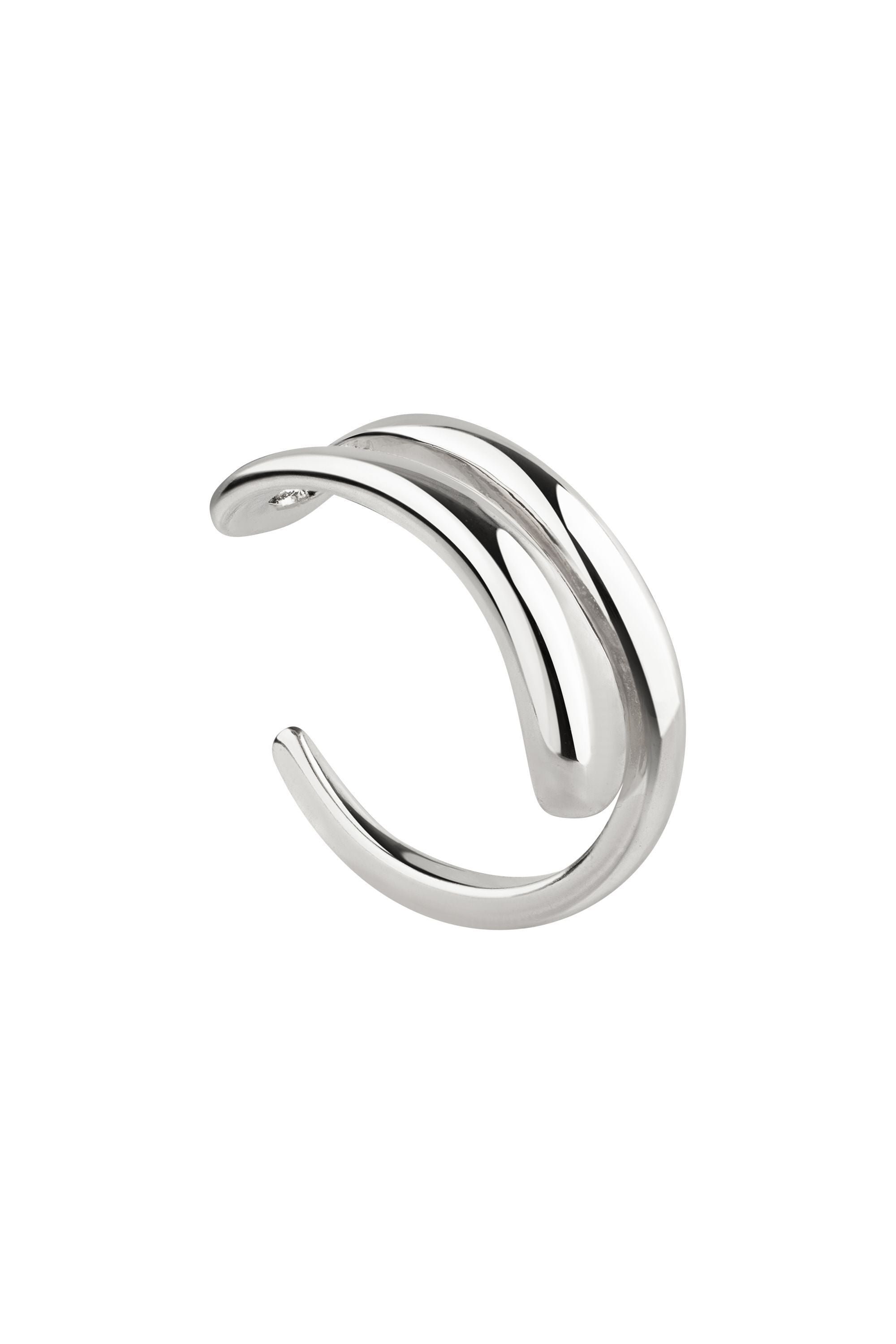 Ear Cuff 925 Sterling Silber rhodiniert Drop