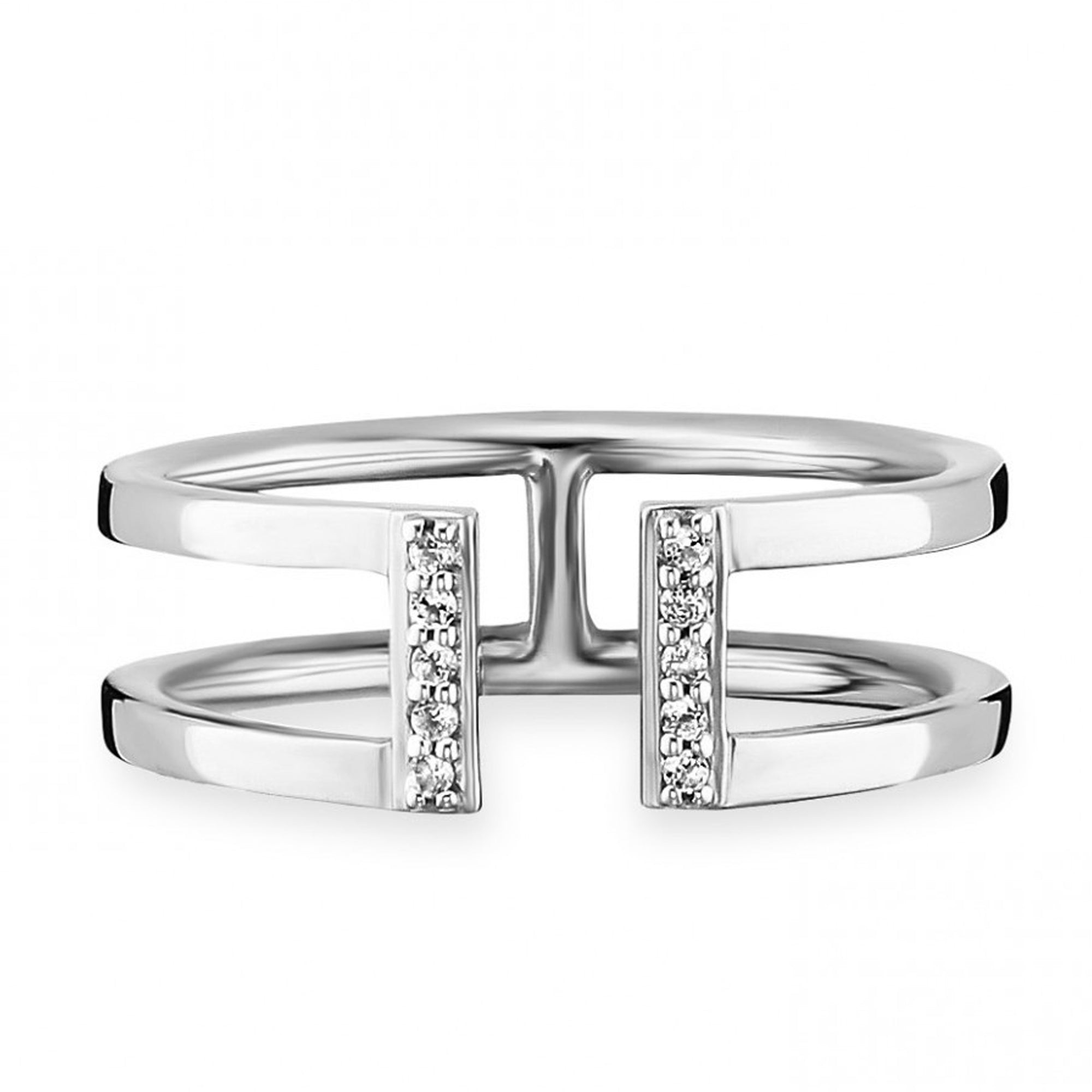 Ring 925/- Sterling Silber rhodiniert Topas