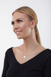 Ohrstecker 925 Sterling Silber rhodiniert Boho