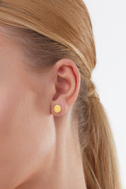 Ohrstecker 925 Sterling Silber gelb vergoldet Boho