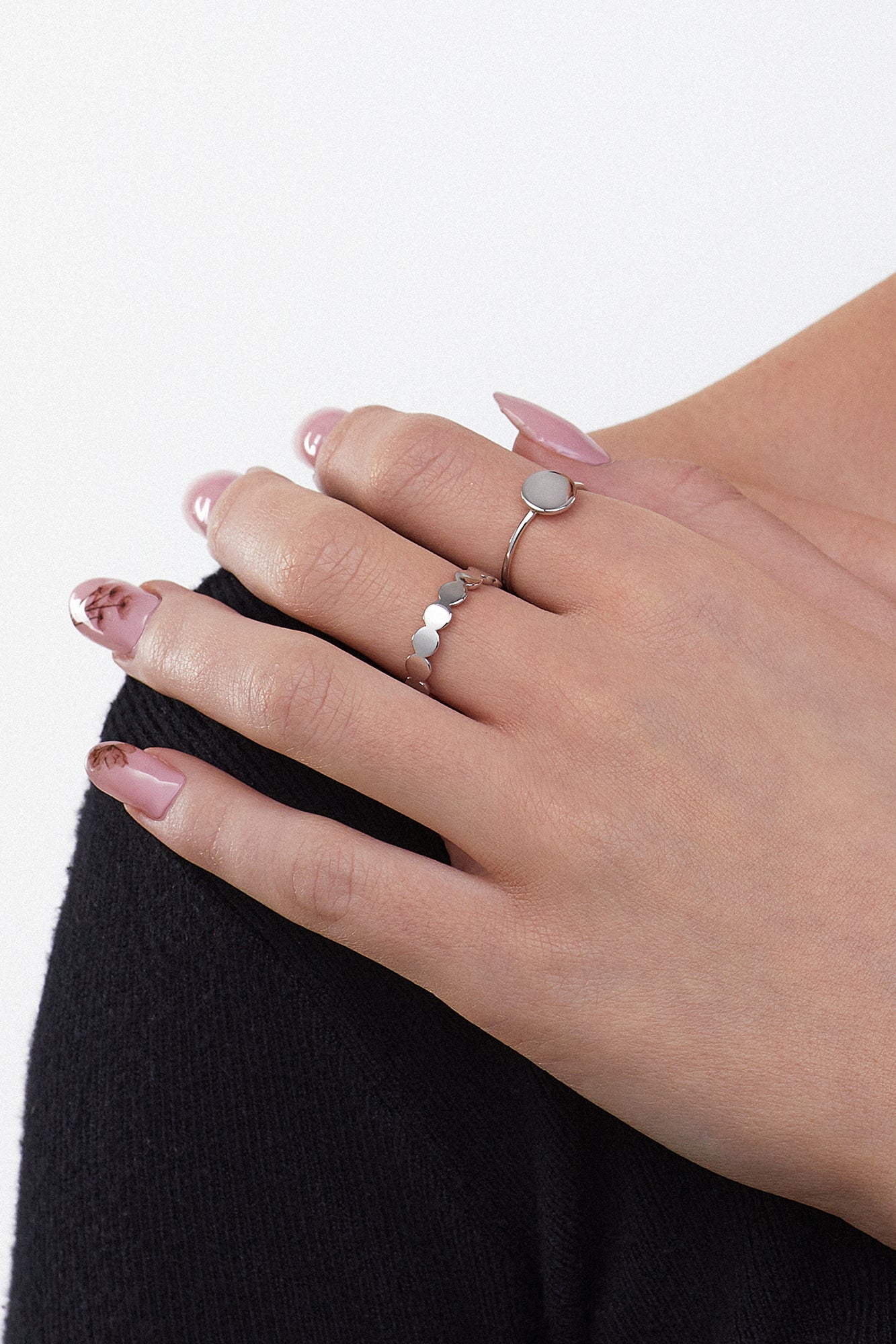 Ring 925 Sterling Silber rhodiniert Boho