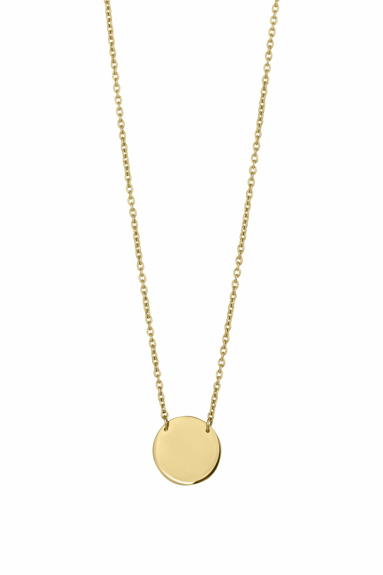 Collier 925/-Sterling Silber vergoldet Plättchen Boho