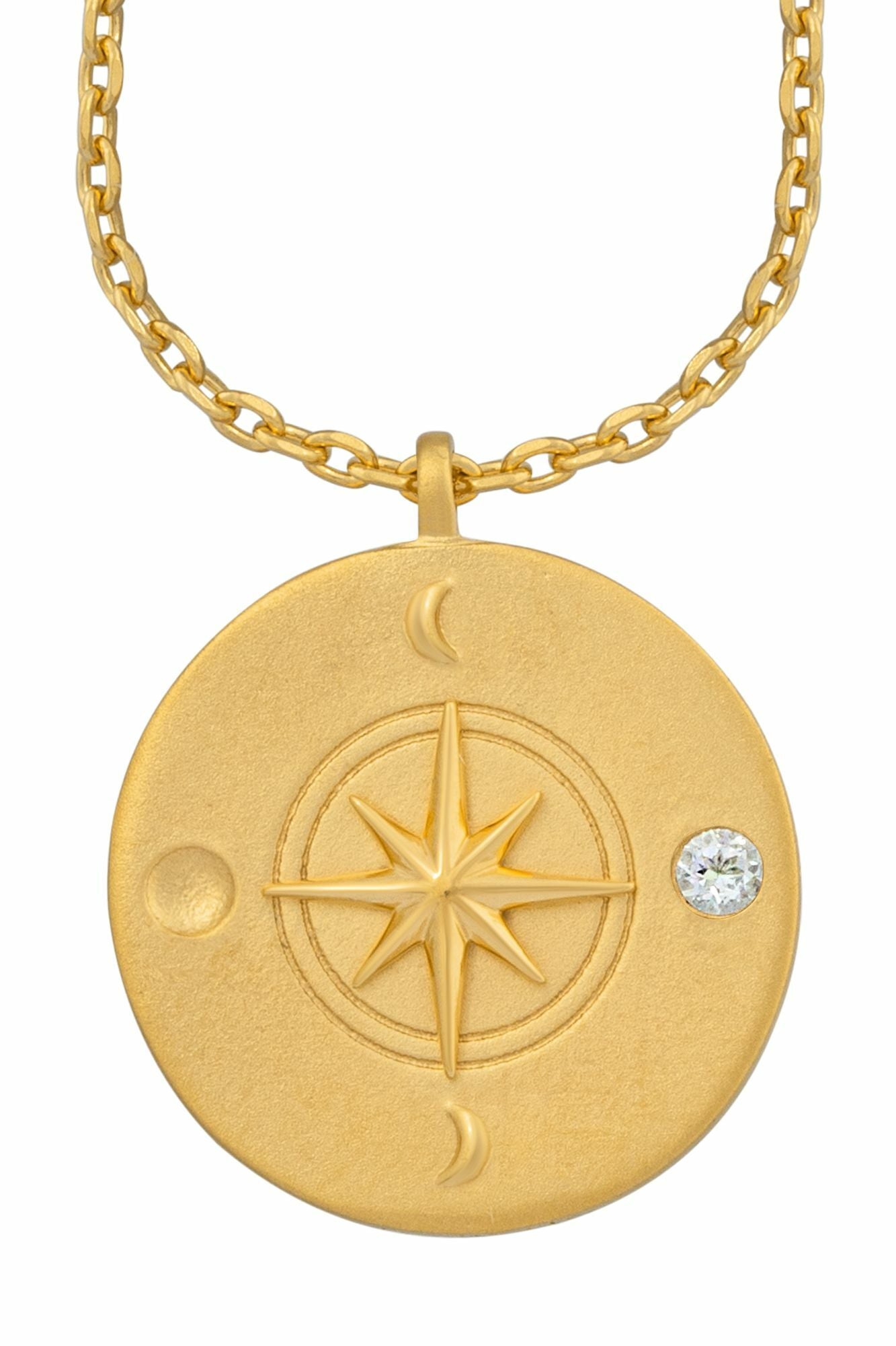 Halskette Element Wasser 925/- Sterling Silber vergoldet Weißtopaz