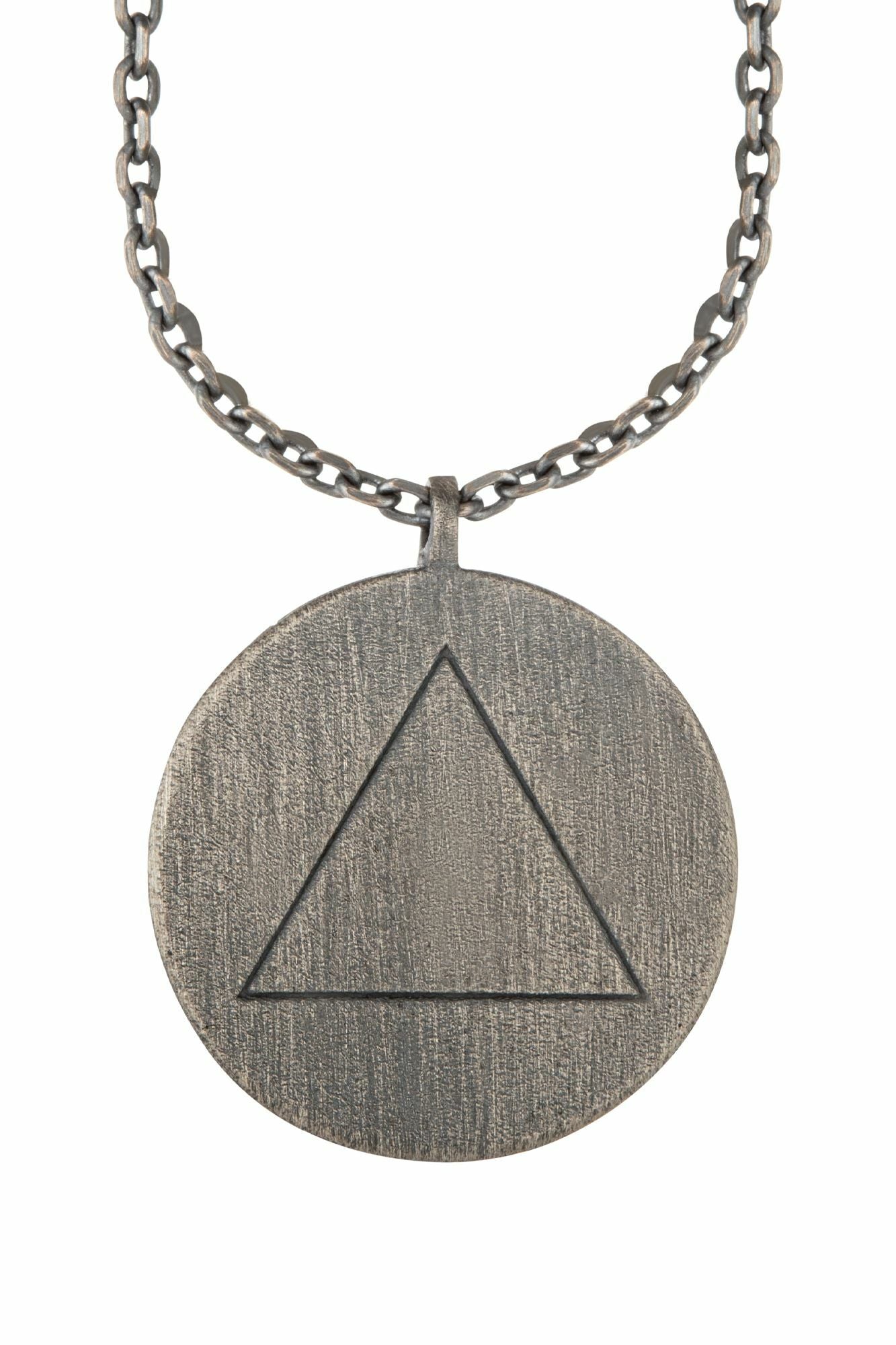 Halskette Element Feuer 925/- Sterling Silber oxidiert