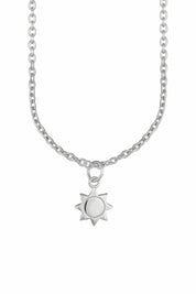 Anhänger mit Kette 925 Sterling Silber rhodiniert Sonne