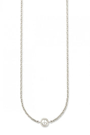 Collier 925/- Sterling Silber rhodiniert Peace