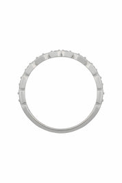 Ring 925/- Sterling Silber rhodiniert Zirkonia Stacking