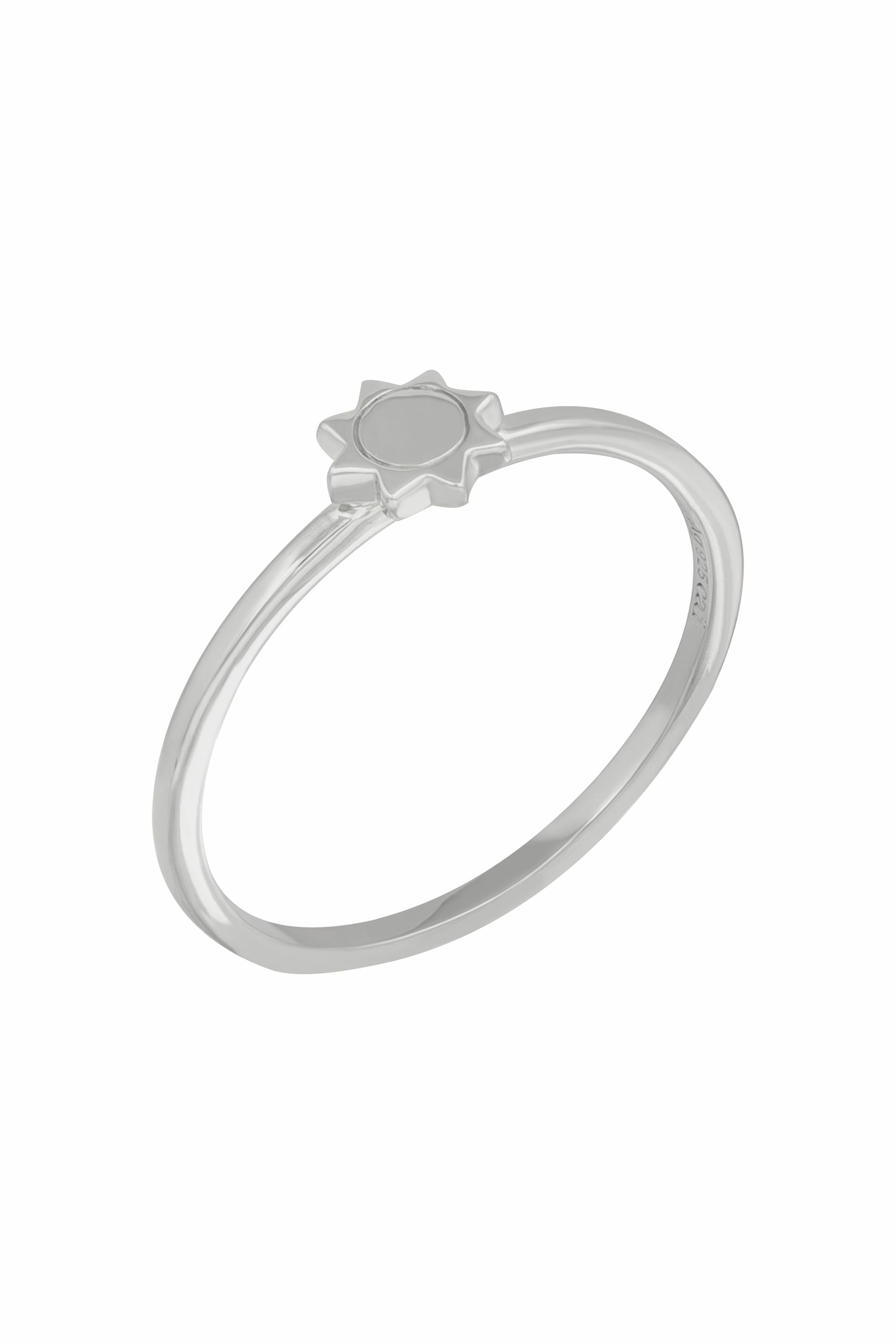 Ring 925 Sterling Silber rhodiniert Sonne