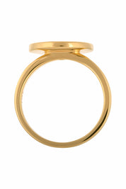 Ring 925 Silber vergoldet Topas Mandala Sonne