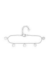 Armband 925 Sterling Silber rhodiniert Plättchen Boho