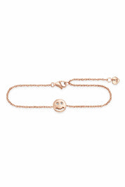 Armband 925/- Sterling Silber rotvergoldet Zirkonia Smile