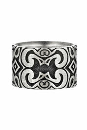 Ring 925/- Sterling Silber oxidiert matt Amerika