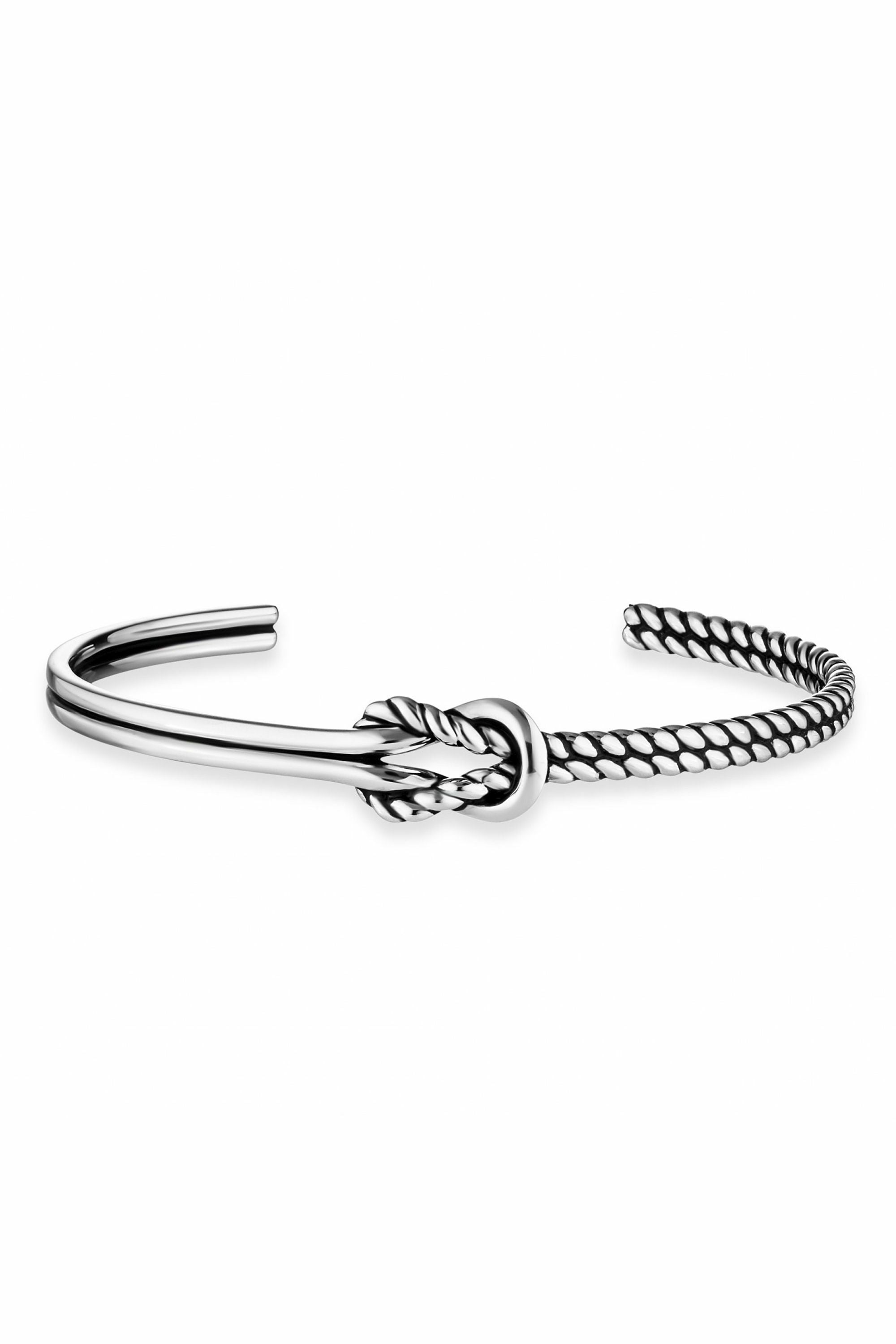 Armband 925/- Sterling Silber rhodiniert Knoten