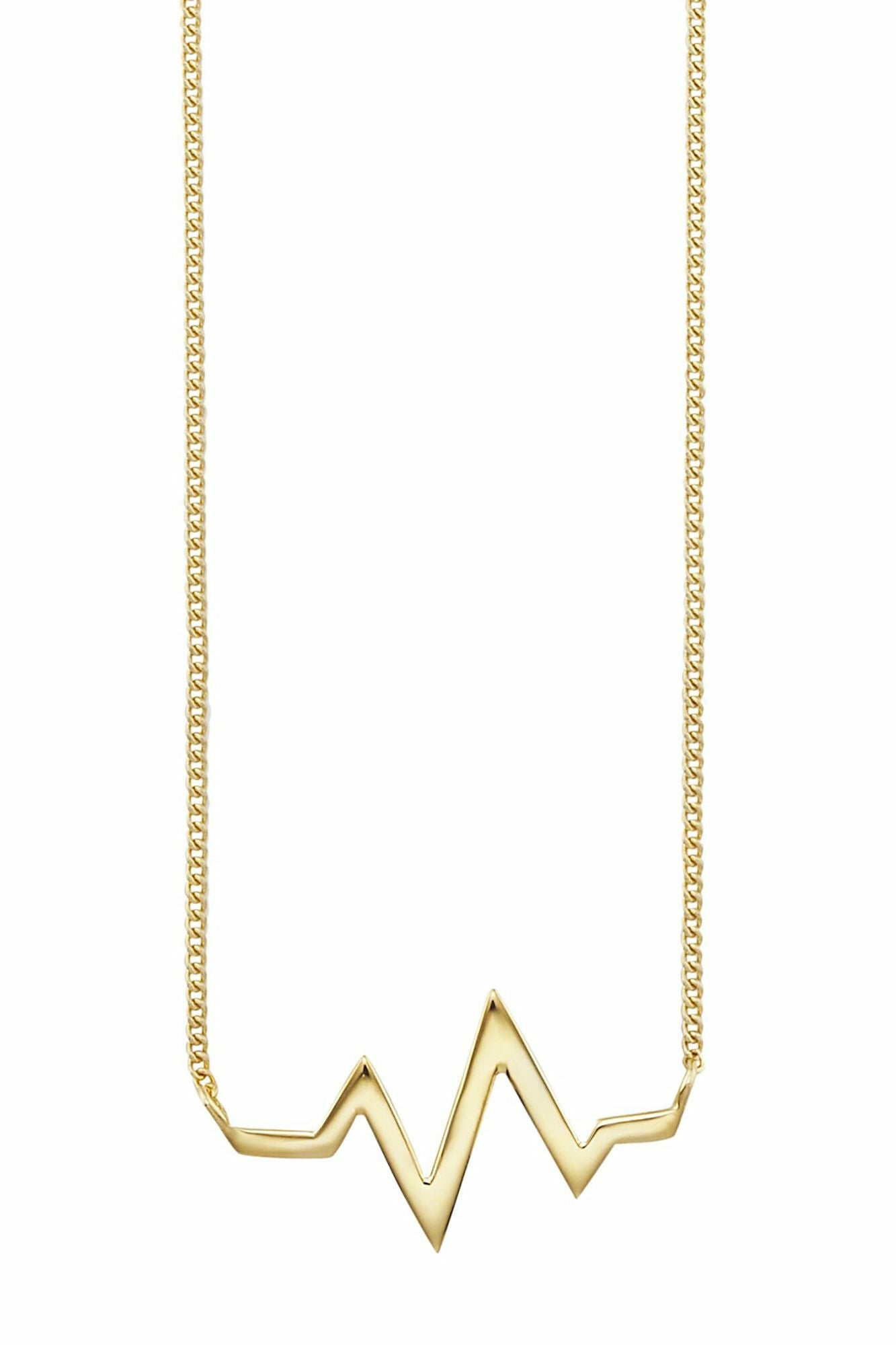 Collier 925/- Sterling Silber vergoldet Herzschlag