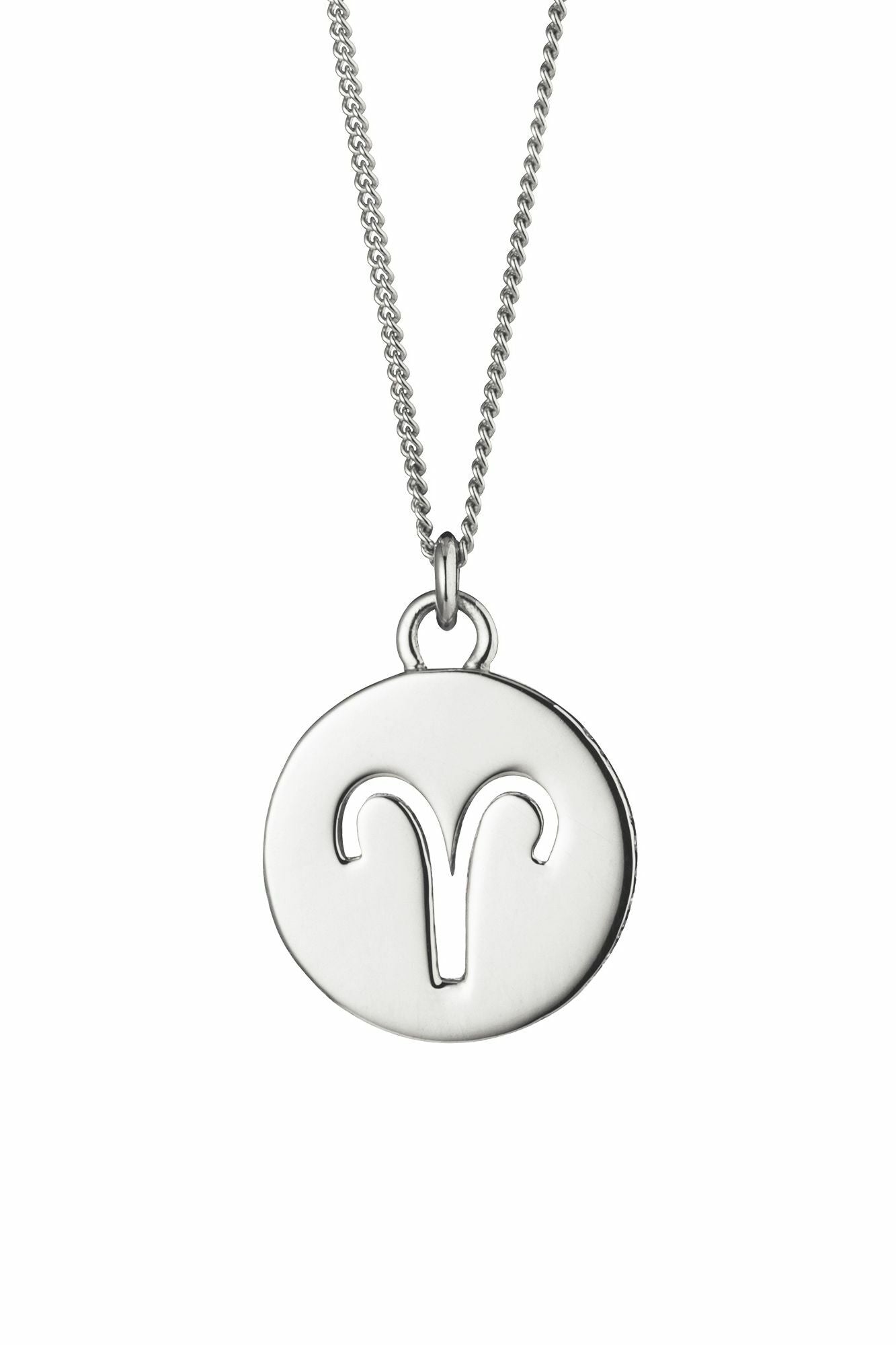 Halskette Widder Sternzeichen 925/- Sterling Silber rhodiniert