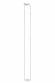 Halskette Silber 925 rhodiniert  Weißtopas 45cm