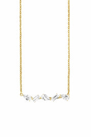 Collier 925/- Sterling Silber vergoldet Weißtopas