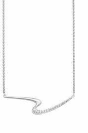 Collier 925/- Sterling Silber rhodiniert Topas