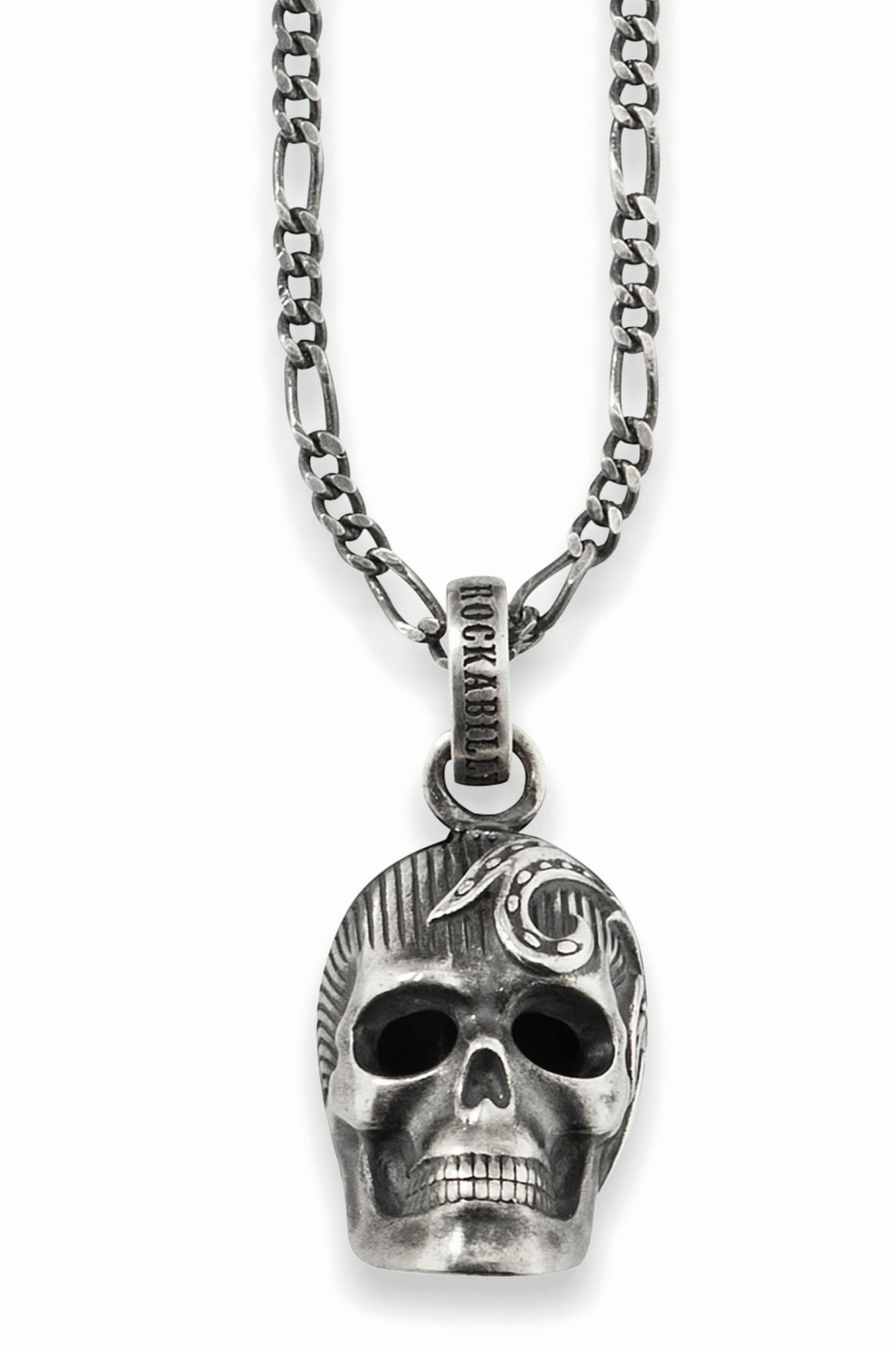 Anhänger mit Kette 925/- Sterling Silber matt oxidiert