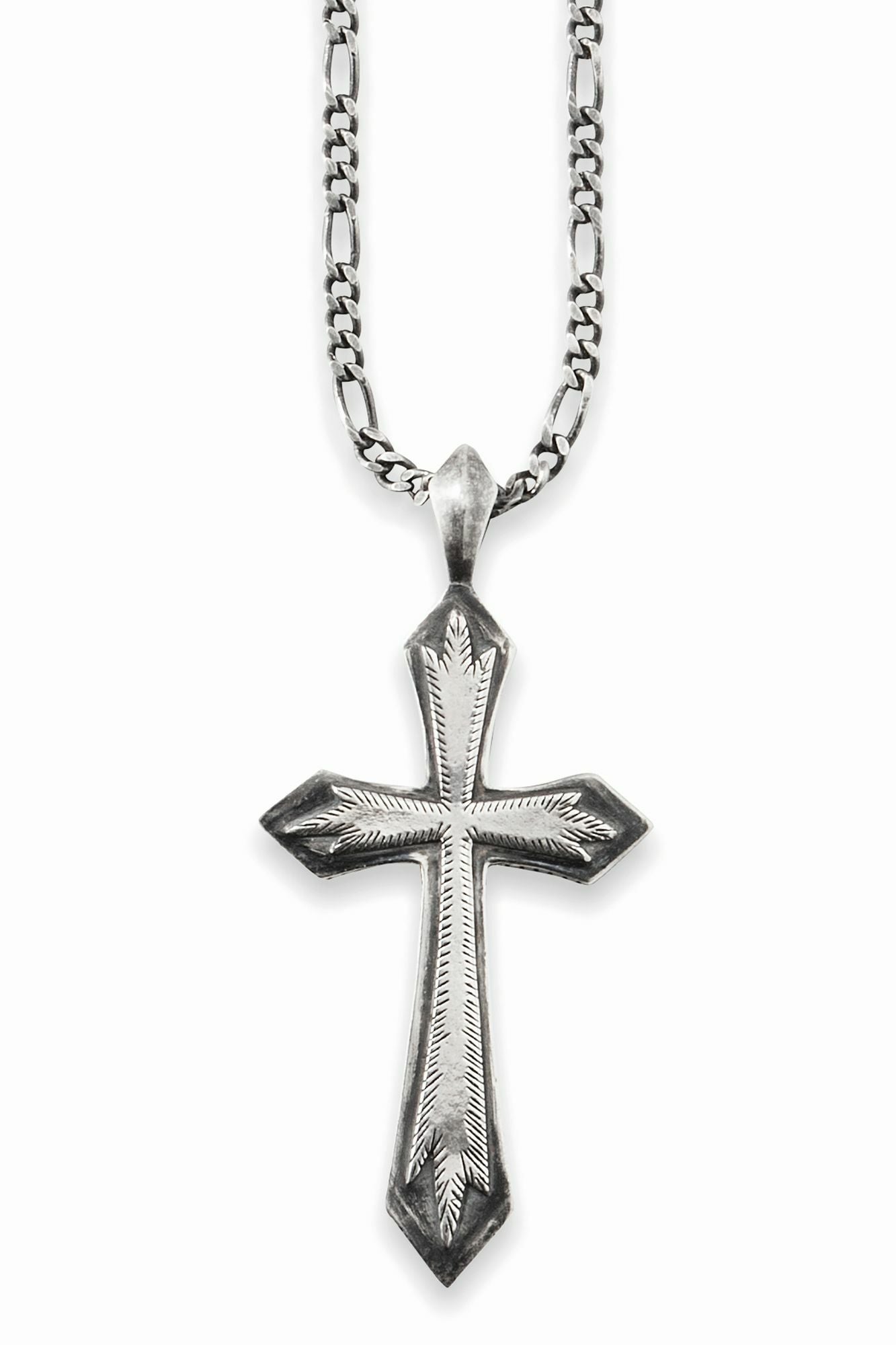 Anhänger mit Kette 925/- Sterling Silber rhodiniert Kreuz