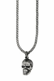 Anhänger mit Kette Totenkopf 925/- Sterling Silber oxidiert