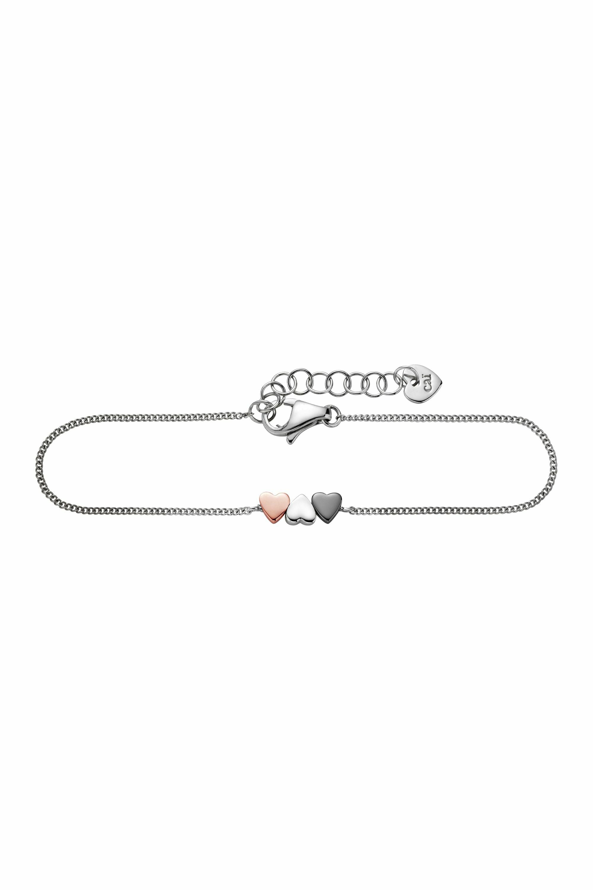 Armband 925/- Sterling Silber Herz