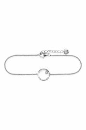 Armband 925 Sterling Silber rhodiniert Zirkonia Kreis