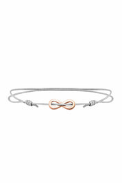 Armband 925/- Sterling Silber rotvergoldet Infinity