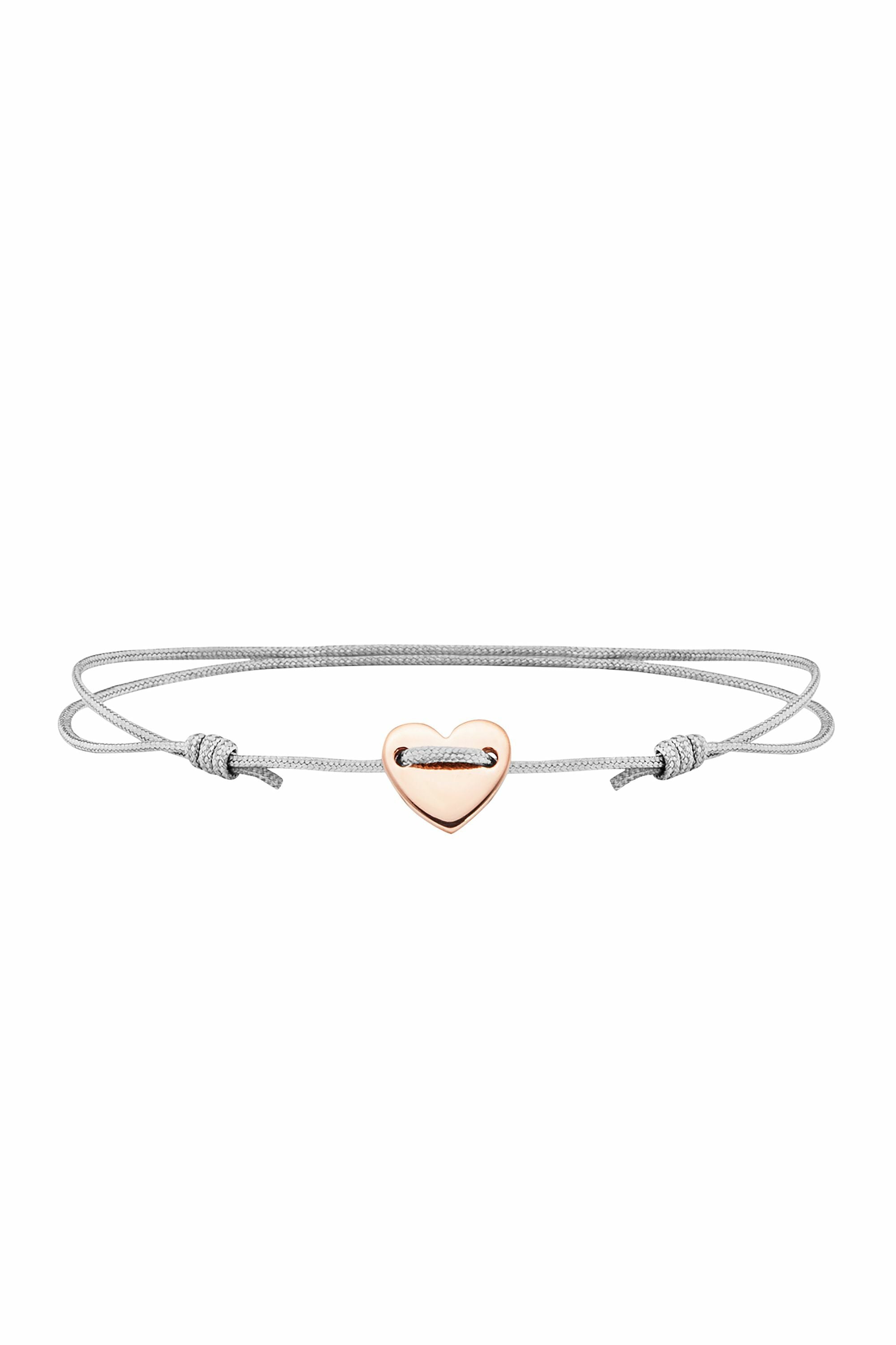 Armband 925/- Sterling Silber rotvergoldet Herz
