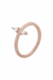 Ring 925 Silber rosévergoldet mit Zirkonia