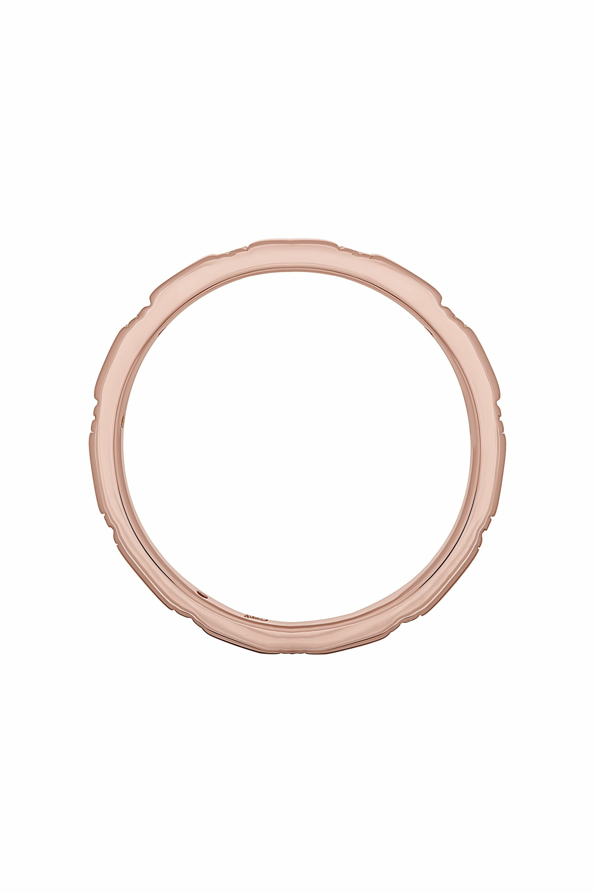 Ring 925 Silber rosévergoldet mit Zirkonia Stacking