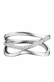 Ring 925/- Sterling Silber rhodinert Topas