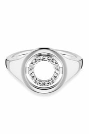 Ring 925/- Sterling Silber rhodiniert Topas